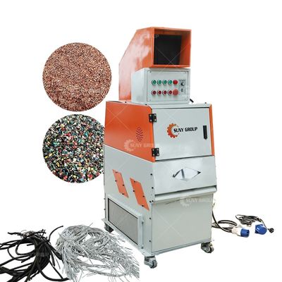자동 케이블 Granulator 구리 와이어 분리기 폐기물 재활용 장비
