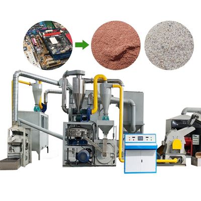 금속 재활용 공장 폐기물 모보드 용 구리 분리 기계 300-1000kg/h