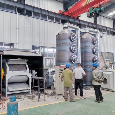 배기가스 처리 시스템과 함께 PCB 인쇄 회로 보드 폐기물 해체 기계
