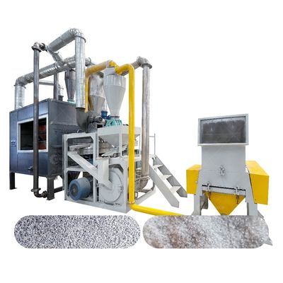 용량 200-1000kg/h 밀량 5.8t의 알루미늄 플라스틱 필름 폐기물 분리 기계