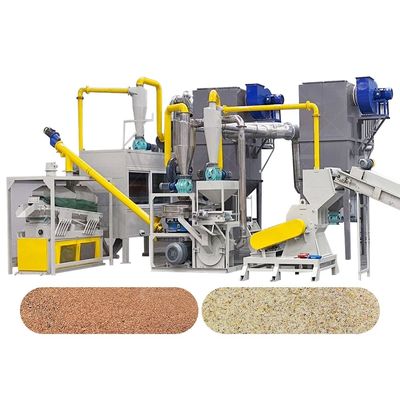 200-1000kg/h 폐기물 전자판 재활용 생산 라인 55kW 전력
