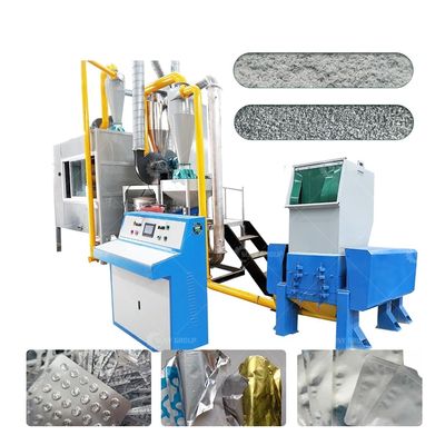 용량 200-1000kg/h PLC 제어 알루미늄 복합판 재활용 및 분리 기계