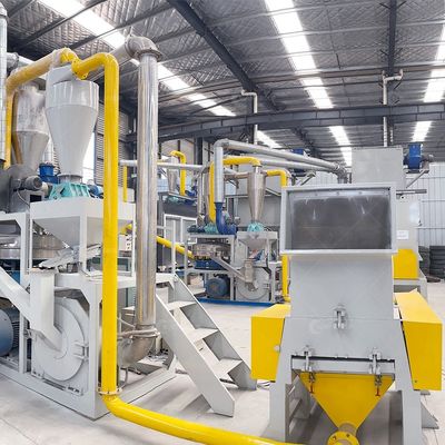 용량 200-1000kg/h PLC 제어 알루미늄 복합판 재활용 및 분리 기계