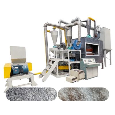 용량 200-1000kg/h PLC 제어 알루미늄 복합판 재활용 및 분리 기계