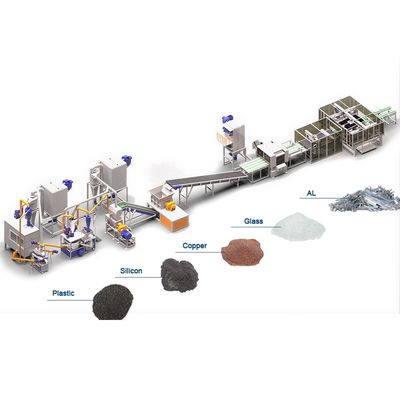 용량 200-1000kg/h 2024년 PV 모듈용 모노 태양 전지 패널 재활용 기계