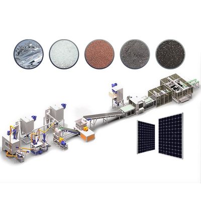 용량 200-1000kg/h 2024년 PV 모듈용 모노 태양 전지 패널 재활용 기계