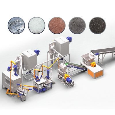 용량 200-1000kg/h 2024년 PV 모듈용 모노 태양 전지 패널 재활용 기계