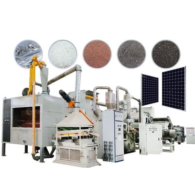 용량 200-1000kg/h 2024년 PV 모듈용 모노 태양 전지 패널 재활용 기계