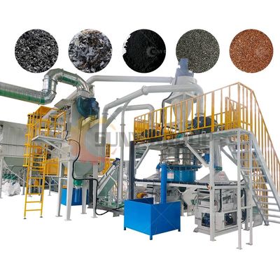 PLC PC 터치 스크린 배터리 재활용 라인 200~3000kg/h 리?? 배터리 폐기물