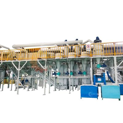 PLC PC 터치 스크린 배터리 재활용 라인 200~3000kg/h 리?? 배터리 폐기물