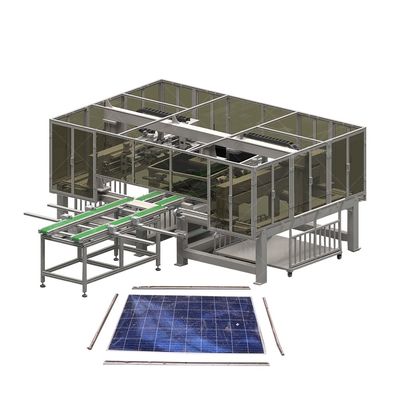 7500kg 무게 단결성 PV 패널 재활용 기계 사용자 지정