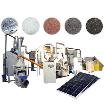 7500kg 무게 단결성 PV 패널 재활용 기계 사용자 지정