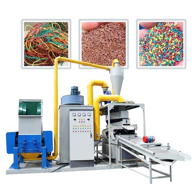 PLC 제어 및 0.2-20mm 와이어 범위와 함께 고급 폐기물 구리 케이블 granulator 기계