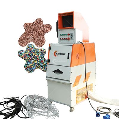 자동 케이블 Granulator 구리 와이어 분리기 폐기물 재활용 장비