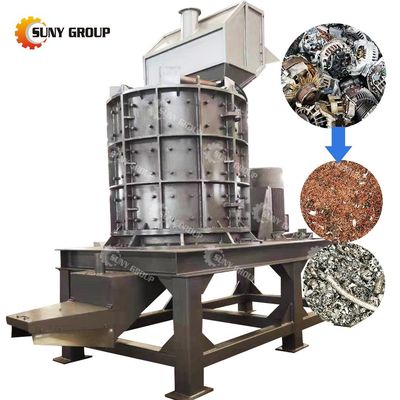 폐기물 혼합 금속 재료 망치 분쇄기 드럼형 분쇄 기계 12000KG 무게