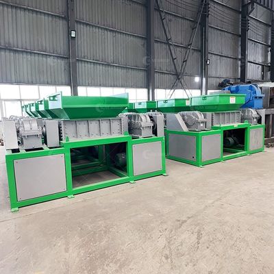 9CrSi/D2/SKD-11 블레이드를 가진 가정용 폐기물용 고전력 15000W 이중 셰프트 쉐레더