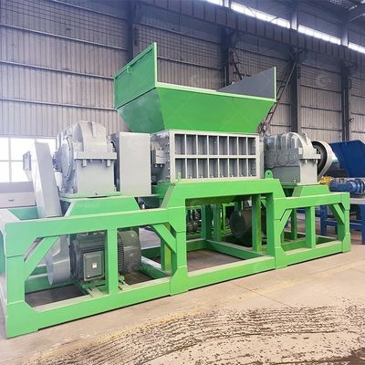 9CrSi/D2/SKD-11 블레이드를 가진 가정용 폐기물용 고전력 15000W 이중 셰프트 쉐레더